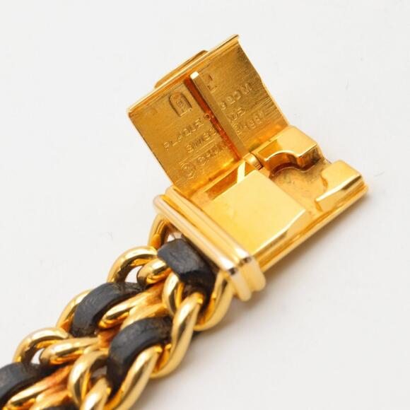 CHANEL Premiere M Watch, Gold-Plated, with Leather Strap, Black, Women's, H0001 - Picture 14 of 15
